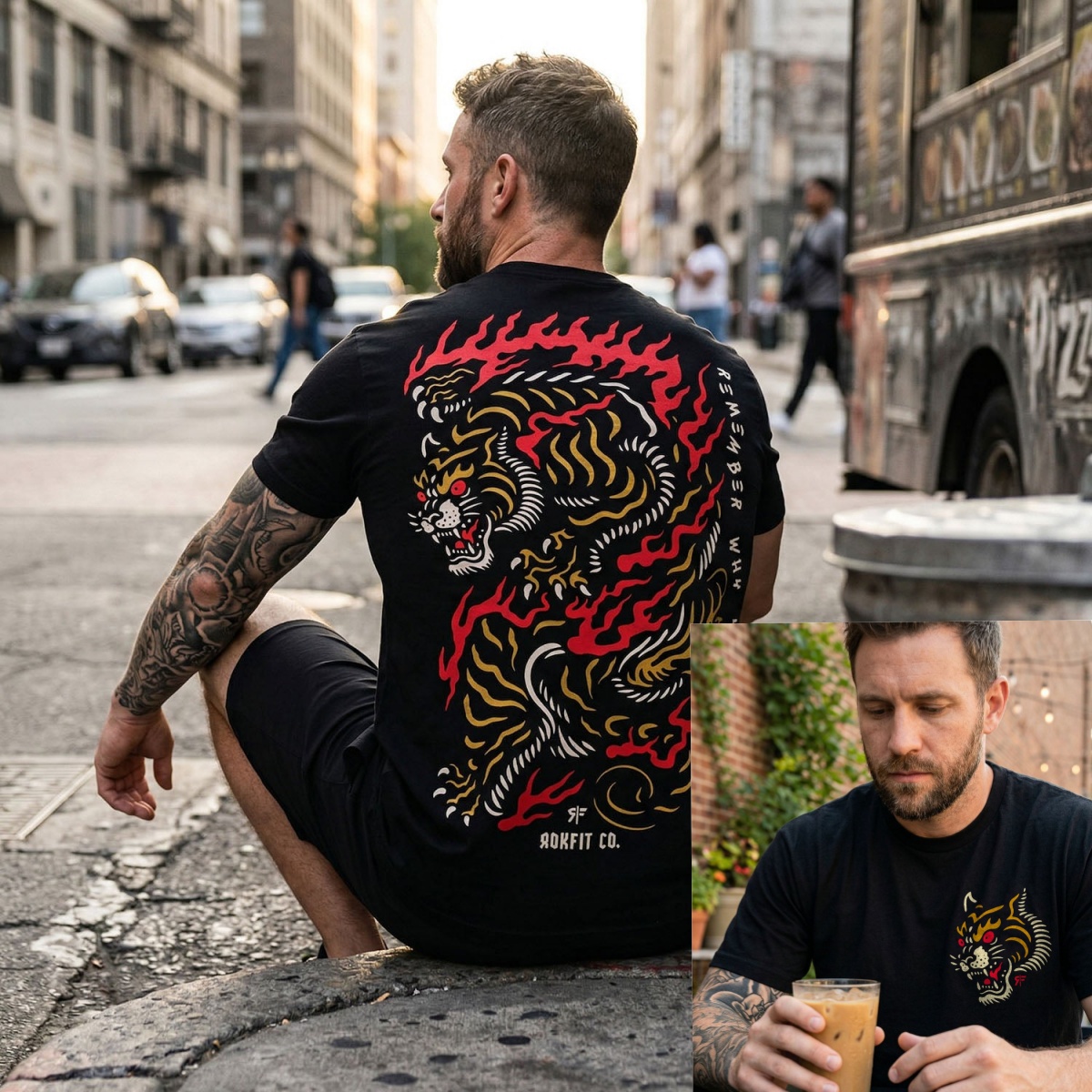 Streetwear Brand That Starts With A - T-shirt in cotone con grafica 'Remember
