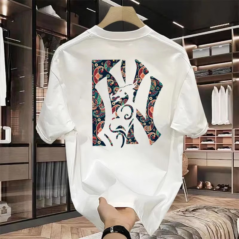 Streetwear Brand Flower - T-shirt in cotone con stampa floreale